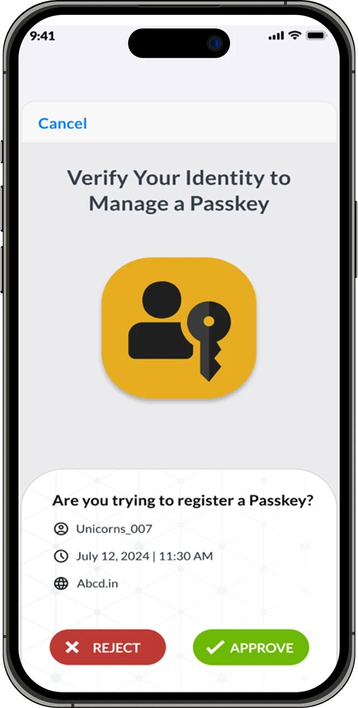 Verify Your Identity to Manage a Passkey